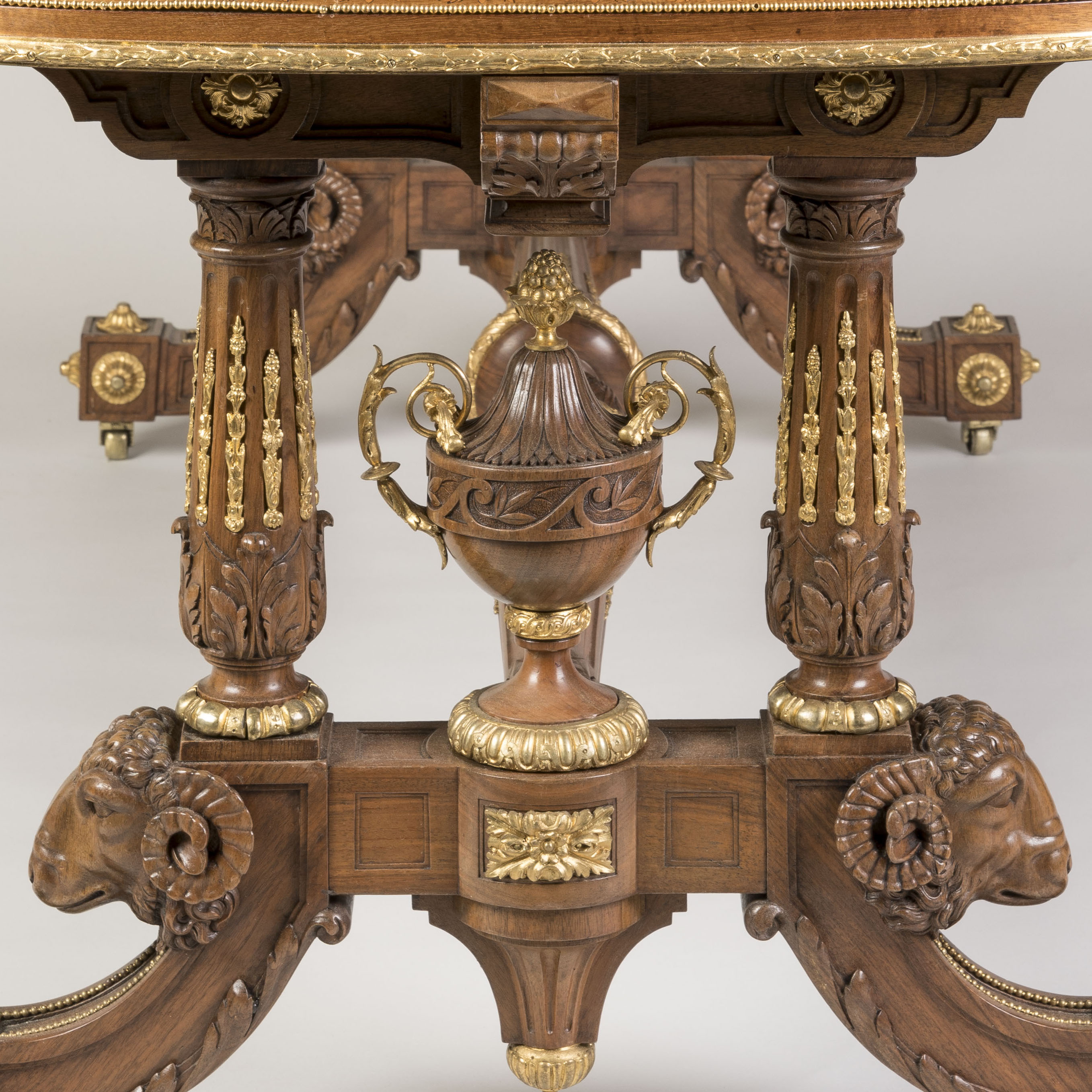 A Superb Library Table in the Louis XVI Manner By Maison Pretot of Paris